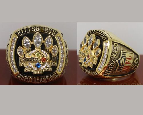 2005 NFL Super Bowl XL Pittsburgh Steelers Championship Ring - Click Image to Close